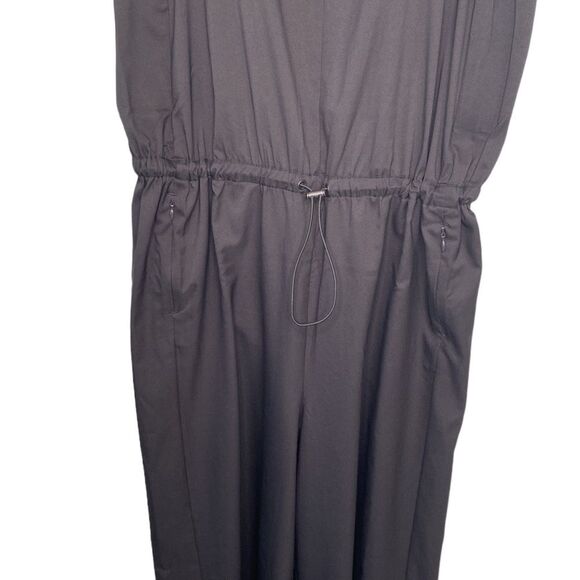 Zuda Z Eco Cropped Wide Leg Sleeveless Jumpsuit Cinched Waist Pockets UPF 50 - Picture 4 of 16